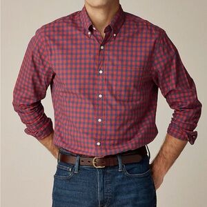 J. Crew Red and Blue Plaid Casual Shirt
